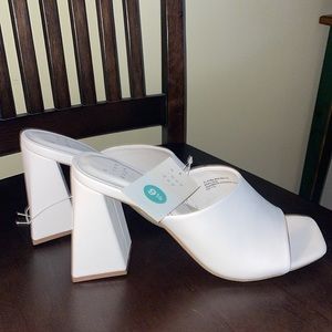 off-white/cream heels